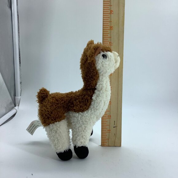 Scholastic Llama Plush Stuffed Animal Toy 7" Tall Brown White 2019 - Picture 2 of 6
